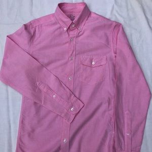 J. Crew pink slim oxford button-down XS